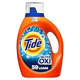 Tide Ultra Oxi Liquid Laundry Detergent, HE Compatible, 59 Loads, 84 fl oz, Tide Laundry Detergent, Laundry Detergent Liquid