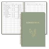 BIROYAL Accounting Ledger Book - Expense Tracker Notebook for Home Budget Tracking - A5 Finance Book - Bill Tracker Notebook for Small Business Bookkeeping - Finance Planner - Expense Ledger Book