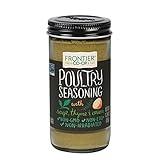 Frontier Co-op Salt-free Poultry Seasoning, 1.34 Ounce Bottle, Blend of Sage, Thyme & Onion, Perfect for Poultry & Stuffing