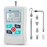 Mxmoonfree Digital Force Gauge 110LB Trigger Pull Gauge Push Pull Gauge Meter, Data Storage for MAX/MIN/AVG Values, Units LB+Oz/N/Kg, Upgrade Version MMF-110LB
