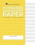 Standard Manuscript Paper – Yellow Cover | 12 Staves Per Page | Hal Leonard Music Notation Guide for Composers and Students