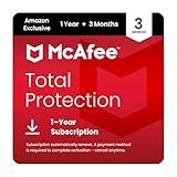 McAfee Total Protection 3-Device 2025 |15 Month Subscription with Auto-Renewal |Security Software Includes Antivirus, Secure VPN, Scam Protection, Identity Monitoring | Download