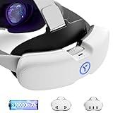 YOGES Battery Pack Compatible with Meta Quest 3S/3, 10000mAh 18W Fast Charging Rechargeable Head Strap Battery Charger with Extra 4-6H Playtime, Magnetic and Portable VR Power Bank for Quest 3S/3