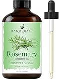 Handcraft Blends Rosemary Essential Oil - Huge 4 Fl Oz - 100% Pure and Natural - Premium Grade Essential Oil for Diffuser and Aromatherapy, and DIY Soap Making