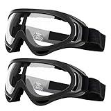 GUSTYLE 2 Pack Children's Safety Glasses with Wind Resistance and UV400 Protection Perfect for Foam Blasters Gun