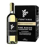 Fontana French Chardonnay Wine Kit Ingredients - 6 Gallons (Makes 30 Bottles of Wine)