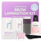 CLIONE PRIME At Home Brow Lamination Kit - DIY Eyebrow Lamination Kit Professional Eye Brow Perm Kit Instant DIY Eyebrow Lift Kit for Fuller Thicker Brows Lasts For Upto 8 Weeks