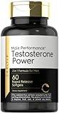 Carlyle Testosterone Supplement for Men | 60 Softgels | for Male Performance | Non-GMO & Gluten Free