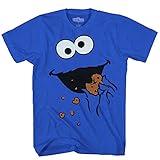 Animation Shops Cookie Monster More Cookies T-Shirt (3X-Large) Blue