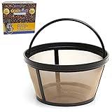 GOLDTONE Reusable 8-12 Cup Basket Coffee Filter fits Mr. Coffee Makers and Brewers, Replaces your Paper Coffee Filters, BPA Free