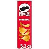 Pringles Potato Crisps Chips, Lunch Snacks, On-The-Go Snacks, Original, 5.2oz Can (1 Can)
