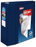 Avery Heavy-Duty View 3 Ring Binder, 5 Inch One Touch EZD Rings, 2.3/4.8 Inch Spine, 1 Navy Blue Binder (79806)