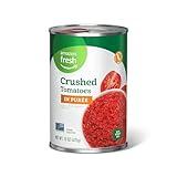 Amazon Fresh, Crushed Tomatoes in Purée, 15 Oz (Previously Happy Belly, Packaging May Vary)