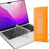 GhostCover Original Premium Ultra Thin Keyboard Cover Protector, Compatible with 2025 2024 2023 2022 2021 M5/M4/M3/M2/M1 Pro/Max MacBook Pro 14/16, M4-M2 MacBook Air 13/15, US ANSI Layout, Clear