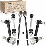 A-Premium Set of 8, Front Sway Bar Link, Lower Ball Joint, Inner & Outer Tie Rod End, Compatible with Ford Mustang 1994-2004
