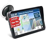 GPS Navigation for Car, Latest 2025 Map,9 inch Touch Screen Real Voice Spoken Turn-by-Turn Direction Reminding Navigation System for Cars, Vehicle GPS Satellite Navigator with(Free Lifetime Updates)