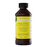 LorAnn Pineapple Bakery Emulsion, 4 oz - Intense Pineapple Flavor Extract for Baking, Cookies, Frosting, Ice Cream, Pineapple Pie, Smoothies and Beverage - Gluten Free, Vegan, Sugar Free, Nut Free