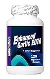 NutriCrafters Enhanced Garlic EDTA 120 Capsules - 1000mg High Potency Calcium Disodium EDTA Formula - No Magnesium Sterate or Aluminum Containing Zeolite - 1 Bottle of 120 Capsules