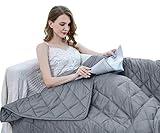 ZZZhen Weighted Blanket - High Breathability - 48''72'' 15LB - Premium Heavy Blankets Durable Quilts and Quality Construction