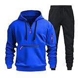 Sweatsuits for Men,Tracksuit 2 Pieces Set Long Sleeve Hoodie Sweatsuit Pullover Athletic Jogging Suits Outfit Today Show Shop Deals of The Day Today Show Shop Deals of The Day Blue M