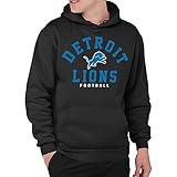 Junk Food Clothing x NFL - Detroit Lions - Classic Team Logo - Unisex Adult Pullover Fleece Hoodie for Men and Women - Size Large