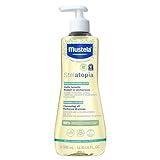 Mustela Stelatopia Eczema-Prone Skin Cleansing Oil - Baby Body Wash with Natural Avocado & Sunflower Oil - Family Skin Care Essentials - EWG Verified - Fragrance-Free & Tear Free - 16.9 fl. oz.