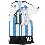 Soccer Jerseys Youth Kids Football Training Uniform Sport Fans Shirt Gift Kit Set Blue