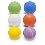 Champion Sports LBSET Colored Lacrosse Balls - NCAA, NFHS and SEI Certified - Assorted, 6 Pack