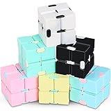 Skylety 6 Pieces Cube Toy, Stress and Anxiety Relief Cube, Mini Durable Stress Relieving Toy for Adults Anxiety Relief