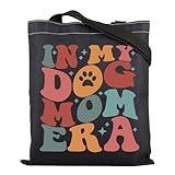 ENSIANTH In My Dog Mom Era Tote Bag Puppy Mama -Animal Lover -Mother’s Day Gift Best Mama Ever Pet Mother shopping Bag