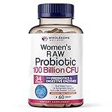 Wholesome Wellness Dr. Formulated Raw Probiotics for Women 100 Billion CFUs Capsules with Prebiotics, Digestive Enzymes, Approved for Adults, Shelf Stable Supplement
