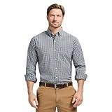 IZOD Men's Performance Comfort Long Sleeve Shirt, Asphalt, X-Large