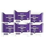 Amazon Basics Make Up Remover Wipes, Night Calming, 25 Count, Pack of 6 (Previously Solimo)