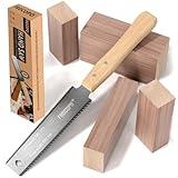 Frocopo Hand Saw Woodworking Tools, 6-Inch Pull Saw, Flexible Double-Edge Blade 17/11 TPI, Japanese Flush Cut for DIY Craft, Non-Slip Wood Handle, Sharp & Lightweight for Woodworking and Garden Trim