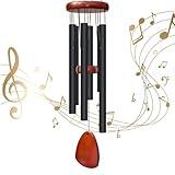 Litu 28" Wind Chimes for Outside. Deep Tone Lovely Wind Chimes with 6 Aluminum Tubes Courtyard Decoration. Windchimes Outdoor Create an Enjoyable Atmosphere & Give Mom a Gift