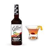 Collins Manhattan Mix, Made With Real Brown Sugar, Orange and Cherry Juice With Natural Flavors, Classic Cocktail Recipe Ingredient, 32 fl oz