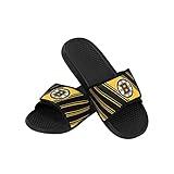 FOCO NHL Boston Bruins Men's Legacy Sport Slide Slippers, Small, Team Color