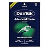 DenTek Triple Clean Advanced Clean Floss Picks, No Break & No Shred Floss, 150 Count, (Packaging May Vary)