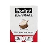 Exploding Kittens Poetry for Neanderthals Grab & Game 2+ Players - Ages 7+ - 10 Minutes to Play - Travel Sized Word Guessing Game - Party Game, Family Game Night, Kid and Adult Card Game