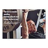 Arnold Schwarzenegger Poster 01 | Motivational Wall Art Self Help Inspirational Art Work | Basket Ball Improvement Mindset | Motivational Quote | Self Help Inspirational Body Building Mindset (11x17)