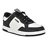 Guess Women's RUBINN Sneaker, Black/White 001, 8