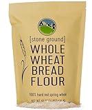 Certified Glyphosate Residue Free Hard Red Spring Whole Wheat Flour | 3 LBS | Bread Flour | Non-GMO | 100% Non-Irradiated | Kosher | USA Grown | Field Traced | Resealable Kraft Bag