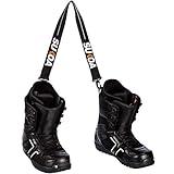 Sukoa Ski and Snowboard Boot Carrier Strap - Men & Women - Shoulder Sling Tote Leash Also for Ice Skates & Rollerblades - Equipment Accessories for Bag, Kit and Gear Pack