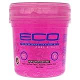 Eco Style Ecoco Hair Gel - Curl And Wave - Anti-Itch, Alcohol-Free Formula - Perfect Hold For Angled Or Tapered Sides - Ideal For Wavy Hair - No Flakes - Not Animal Tested - Moisturizes - 8 Oz