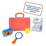 Blippi Detective Roleplay Set - Carry Case, Camera, Personalized Yellow Badge, Magnifying Glass, Activity Sheets for Ultimate Toddler and Young Child Mystery Adventure - Exclusive Content Included