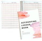 Simplified Accounting Ledger Book - Income and Expense Tracker Log Book for Small Business - Checkbook Registers for Personal Checkbook (1 Pack)