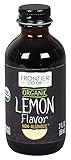 Frontier Co-op Organic Lemon Flavor, 2 Ounce Glass Jar, Tart Citrus Flavor for Desserts, Smoothies, Tea, and More