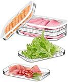 Deli Meat Container for Fridge,Bacon Lunch Meat Container for Refrigerator Stackable 3 Layers Food Storage Boxes with Lid for ColdCuts, Salami, Deli, Meal Prep Containers，BPA Free，18.60z，3Pack