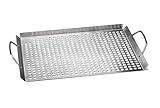 Outset 76632 Stainless Steel Grill Topper Grid, 11"x17" BBQ Tray