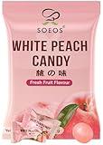 Soeos White Peach Hard Candy, Classic Series Chinese Hard Candy, 16 oz (Pack of 1)